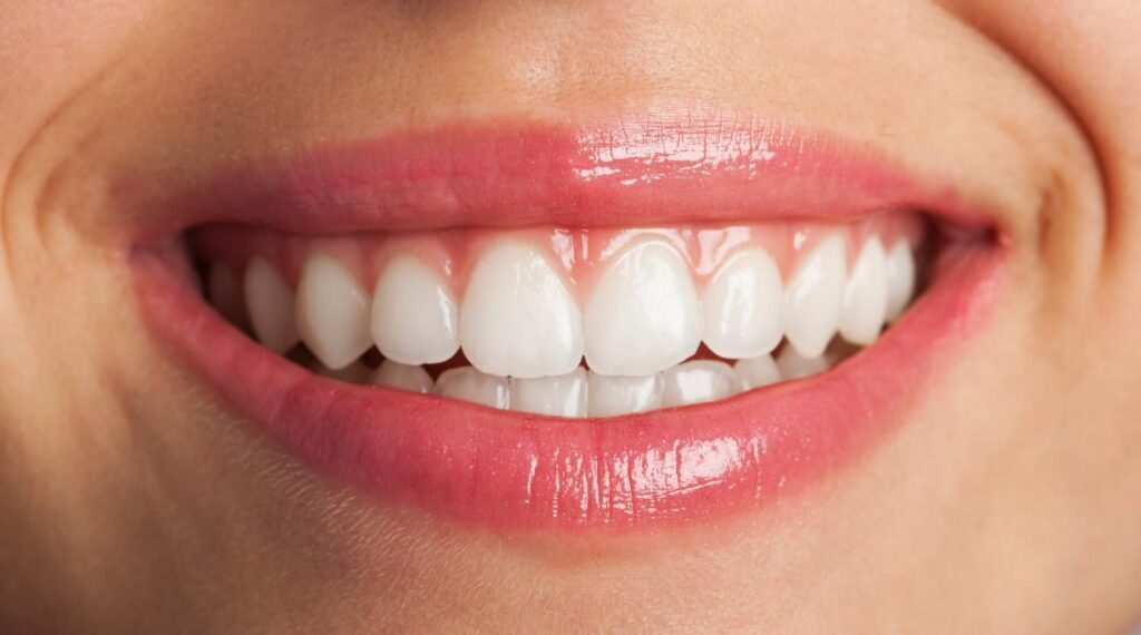 Healthy teeth and gums showing proper oral hygiene and dental care habits